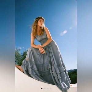 Free People - Santa Maria Maxi Dress - Light Blue